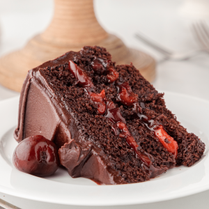chocolate cherry cake easy black forest cake naturally gluten free square featured